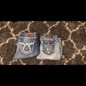 Miss me size 32 and big star size 31